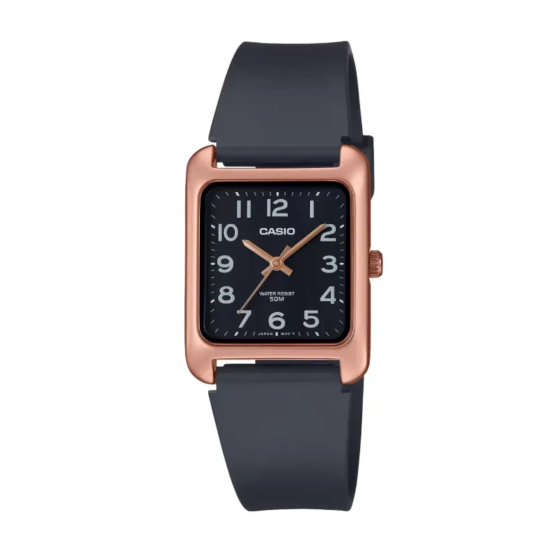 Casio Enticer Black Dial Resin Casual Watch- MTP-B175-5BV